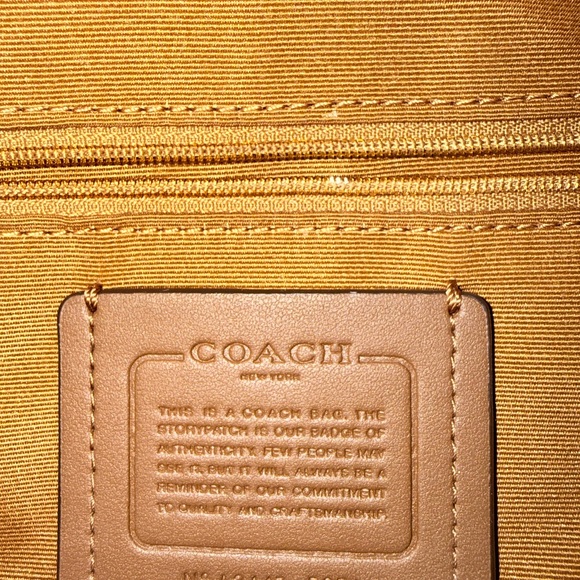 Coach Mini Backpack Signature Canvas White Leather Gold Hardware - Picture 3 of 11